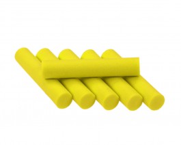 Foam Cylinders, Yellow, 8 mm